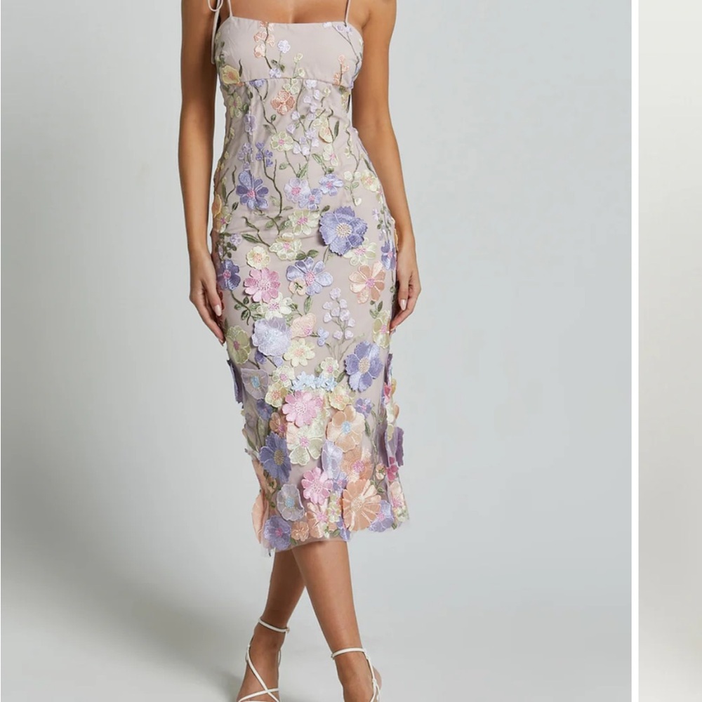 Showpo Pastel Floral Midi Dress